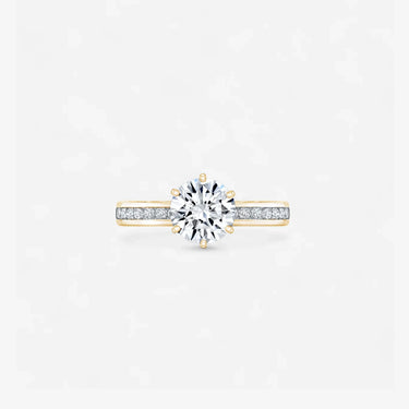 Channel Set Engagement Ring