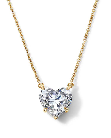 Diamond Heart Solitaire Necklace - Evergleam Jewelry