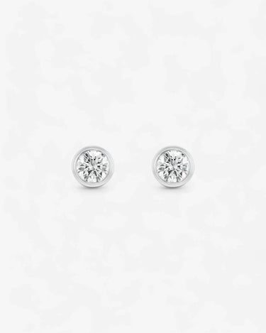 Bezel Lab Grown Diamond Stud - Evergleam Jewelry