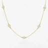 Lab Grown Diamond Bezel Station Necklace - Evergleam Jewelry