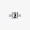 Princess Engagement Ring with Crisscross X-Prong Side - Evergleam Jewelry