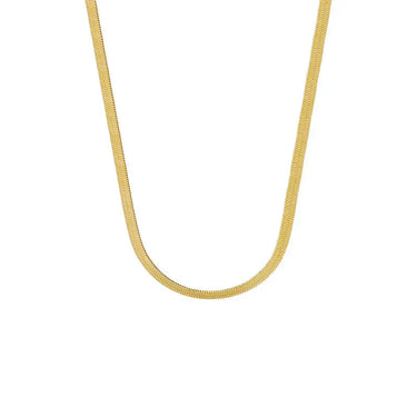 Wholesale 14K Solid Gold Herringbone Necklace Chokers Necklaces Gold Chain 18K for Men - Evergleam Jewelry