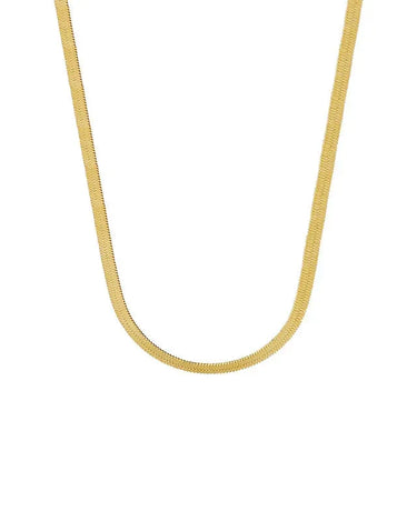 Wholesale 14K Solid Gold Herringbone Necklace Chokers Necklaces Gold Chain 18K for Men - Evergleam Jewelry