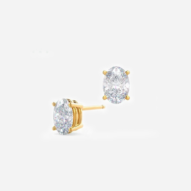 18k Gold Real Diamonds Earrings Man Made Diamond Earrings Vvs Diamond Earrings Jewelry - Evergleam Jewelry