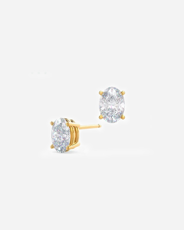 18k Gold Real Diamonds Earrings Man Made Diamond Earrings Vvs Diamond Earrings Jewelry - Evergleam Jewelry