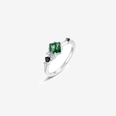 New Stylish Vintage Design 925 Sterling Silver Elegant Green Onyx Ring Luxury Jewelry Gift for Women - Evergleam Jewelry