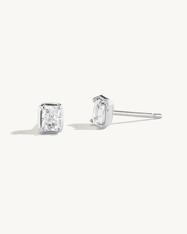 LOZRUNVE 925 Sterling Silver Classic Fashion Luxury Solitaire Diamond CZ Stud Earring Gold Plated - Evergleam Jewelry