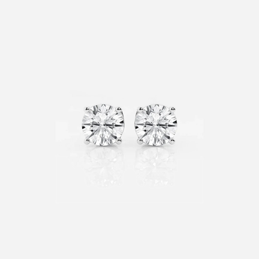 Women 14K Gold Jewelry 0.5CT 1CT 2CT 3CT VVS Lab Created Diamond Stud Earrings Lab Grown Diamond Soltaire Gold Earrings - Evergleam Jewelry