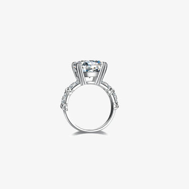 Princess Engagement Ring with Crisscross X-Prong Side - Evergleam Jewelry