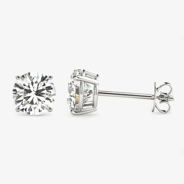 Round Lab Grown Diamond Studs - Evergleam Jewelry