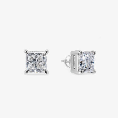 Princess Cut Lab Grown Diamond Studs - Evergleam Jewelry