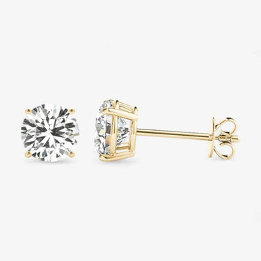 Round Lab Grown Diamond Studs - Evergleam Jewelry